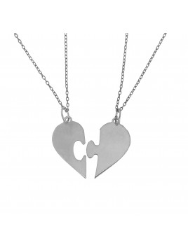 Colgante Corazón De Dos...