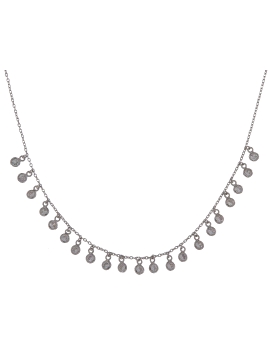 <p>Gargantilla muy finita con un colgantito en forma de un latido y acabo en un corazón pequeñito, en plata de primera ley.</p>

