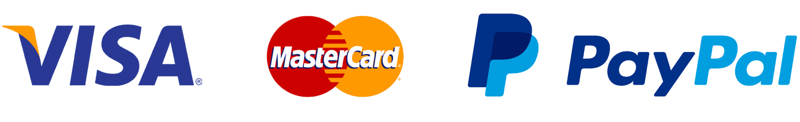 logos visa, mastercard y paypal